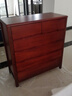 至豪全實(shí)木斗柜臥室現代簡(jiǎn)約五斗櫥客廳家用新中式儲物收納六斗柜爆款 六斗[海棠色]正100*側45*高106cm[整裝發(fā)貨-免安裝] 曬單實(shí)拍圖