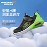 Skechers斯凱奇風(fēng)豹跑鞋兒童網(wǎng)面氣墊緩震休閑鞋男女童跑步鞋405316L 男款/黑色/檸檬色/BKLM 34 曬單實(shí)拍圖
