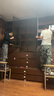 具格幟家定制實(shí)木卡座書柜一體到頂靠墻帶玻璃門客廳儲(chǔ)物柜落地書架展示柜 2.4米長*2.7米高（六門書柜） 全柜18MM加厚ENF級(jí)母嬰可用 曬單實(shí)拍圖