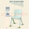 好爾塑料凳子加厚板凳可疊摞靠背椅寶寶餐椅塑料椅子家用小凳子藍(lán)26cm 曬單實拍圖