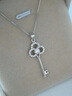 MHFDO純銀項鏈女999銀鏈子新款鑰匙鎖骨鏈足銀吊墜情人節送女友禮物 單個(gè)鑰匙吊墜不含鏈 L 曬單實(shí)拍圖
