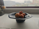 QCSK德國品牌水果盤高檔輕奢現代果盤家用瀝水2025新款糖果零食擺放 時光對語-_墨雪果盤 曬單實拍圖