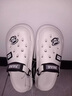 大嘴猴（paul frank）洞洞鞋女戶(hù)外休閑沙灘透氣軟底外穿防雨涼拖鞋白色36-37 PF086 曬單實(shí)拍圖
