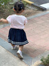 巴拉巴拉童裝兒童裙子短裙女童學(xué)院風(fēng)百褶裙夏季裙褲時(shí)尚百搭褲子 深藍80821 90 cm 曬單實(shí)拍圖