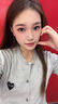 MEOD2025春秋新款針織外套女愛心圓領(lǐng)灰色開衫毛衣外搭ins超火上衣潮 淺灰 淺灰 M 80-90斤 曬單實(shí)拍圖