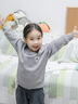 ELLE BABY兒童衛(wèi)衣男女通用透氣小童秋季上衣A類無骨縫卡通插肩袖 灰調(diào) 100 曬單實(shí)拍圖