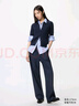 優(yōu)衣庫女裝羅紋POLO領(lǐng)針織開(kāi)衫/短袖空調衫通勤479968 32 深米色 L /160/88A 曬單實(shí)拍圖