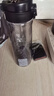 富光一鍵彈蓋磁彈泡茶杯Tritan材質茶水分離杯塑料水杯子黑色720ml 曬單實拍圖