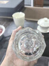 Twee高檔雙層玻璃杯男士泡茶喝水杯子加厚耐高溫透明玻璃水杯茶杯 鉆石切面蓋300ml 曬單實(shí)拍圖