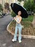 DEATKN德國全新加厚雨傘自動黑膠晴雨兩用傘雙人防曬男女太陽傘紫外線 2000+級傘面黑膠防曬 梧桐杏 新10骨分叉3+1抗風(fēng)結(jié)構(gòu)  霧面蝕刻手柄 曬單實拍圖