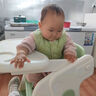 ANGI BABY寶寶餐椅嬰兒餐椅便攜可折疊家用多功能寶寶學(xué)習(xí)椅吃飯椅兒童餐椅 豆蔻綠【大餐盤(pán)+五合一多功能】 翻轉(zhuǎn)圍欄設(shè)計(jì)吃飯餐桌學(xué)習(xí)椅子 曬單實(shí)拍圖