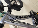鳳凰（Phoenix）兒童自行車(chē)6-12歲中大童男孩山地車(chē)青少年變速學(xué)生車(chē)單車(chē)小學(xué)生車(chē) A6- 金屬灰- 變速輻條輪-帶后座架 22寸(適合身高140-160cm) 曬單實(shí)拍圖