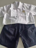 茶年（CHANIAN）東華幼兒園校服 小學(xué)新款男女長(cháng)短袖襯衫 新款幼兒園/小學(xué)（男短襯衫）  120 cm 曬單實(shí)拍圖