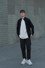 哈吉斯（HAZZYS）男裝 秋冬款立領(lǐng)針織開衫戶外休閑羊毛外套男ABYZD0BCF01 深藏青色DN XL （180/100A 50） 曬單實拍圖