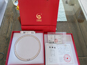 中國黃金（CHINA GOLD）天然淡水珍珠項鏈媽媽款全珠鏈素珠生日禮物送女朋友老婆 7-8mm/S925銀插棒扣-飽滿(mǎn)珠 曬單實(shí)拍圖