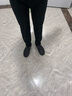 報喜鳥時尚錐形褲男士中腰休閑褲九分翻折褲子ETD233202U蓖麻綠30 曬單實拍圖