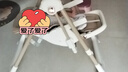 曼樂(lè )兔寶寶餐椅嬰兒0-6歲多功能二合一搖椅嬰幼兒折疊便攜式吃飯餐桌椅 棕色【搖搖椅+萬(wàn)向輪+可坐可躺】 寶寶生日禮物 曬單實(shí)拍圖