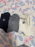 貓人女士襪子女【100%純棉】春秋中筒襪蝴蝶結刺繡堆堆襪25年新品5雙 曬單實(shí)拍圖