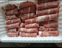 1號(hào)會(huì)員店 澳洲原切牛肉卷 肥牛卷 火鍋食材 燒烤食材 牛肉生鮮 凈重2斤 曬單實(shí)拍圖