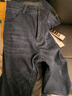 勁霸男裝（K-Boxing）秋冬商務(wù)時(shí)尚加絨保暖牛仔褲NQRN3612 深蘭 36 曬單實(shí)拍圖