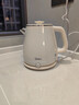 美的（Midea）電熱水壺 316L母嬰級不銹鋼電水壺 1.8L家用大容量燒水壺一鍵恒溫55℃ 雙層防燙開(kāi)水壺 1.8L 【復古系列】SH60-Q 曬單實(shí)拍圖