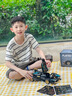le高難度積木賽車(chē)蘭博基尼跑車(chē)模型拼裝玩具遙控汽車(chē)兒童生日禮物 蘭博基尼-黑金V12-豪華版-燈光遙控 6-7-8-9-10-12-15歲男孩生日禮物女 曬單實(shí)拍圖