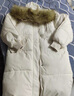 康多蜜適合高中生羽絨服女中款中長(cháng)款冬季過(guò)膝服加厚時(shí)尚外套2024新款 米白色[駝色毛領(lǐng)] 毛領(lǐng)可拆卸 2XL 建議135斤-150斤 曬單實(shí)拍圖
