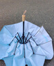 天堂傘迷你口袋膠囊小傘輕巧便攜晴雨傘碎花黑膠防曬防紫外線(xiàn)遮太陽(yáng)傘女 迷你碎花（天晴藍） 曬單實(shí)拍圖