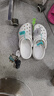 卡駱馳（crocs）厚底云朵洞洞鞋戶(hù)外休閑時(shí)尚一腳蹬沙灘鞋拖鞋 206750 206750-100 37 -38 曬單實(shí)拍圖