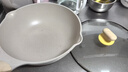 炊大皇  炒鍋 麥飯石色不粘鍋多功能少油煙炒菜鍋平底30cm 電磁爐通用  曬單實(shí)拍圖