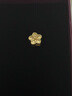 中銀鑫行桃花轉運珠吊墜足金999黃金項鏈掛墜硬金DIY手串送女友禮物 桃花吊墜（克重多退少補） 約0.8g 曬單實(shí)拍圖