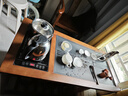 哈駱頓（HALODN）實(shí)木陽(yáng)臺小茶桌茶車(chē)茶臺家用小戶(hù)型燒水壺泡茶一體套裝新中式茶幾 桌+2圍椅【電磁爐】 免安裝100*47*63送茶具套裝 曬單實(shí)拍圖