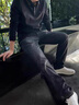 增致牛仔（zengzhi）復古男士牛仔褲男2025秋季新款修身小直筒休閑潮牌高端長(cháng)褲子男褲 曬單實(shí)拍圖