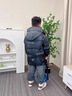 G.DUCKKIDS小黃鴨兒童羽絨服男童新款衣服中長款漸變加厚冬季童裝厚外套免洗 深灰漸變 新工藝升級(jí)加厚款 160cm 曬單實(shí)拍圖
