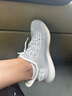 回力男鞋春季椰子鞋男2026新款鞋子男網(wǎng)面跑步鞋男士潮流休閑運動(dòng)鞋男 白灰 42 (260mm) 男碼 曬單實(shí)拍圖