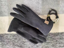 恒源祥手套女秋冬季毛絨2025新款高級感防風(fēng)防寒騎行開(kāi)車(chē)觸屏保暖棉手套 黑色 曬單實(shí)拍圖