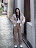 ONLY2025冬季新款三防工裝戶(hù)外立領(lǐng)連帽保暖羽絨服女|125423006 C13心羽灰色 XS 曬單實(shí)拍圖