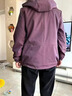 緹米媗小個子媽媽春裝外套洋氣中老年女裝2025春季新款休閑減齡連帽上衣 紫色（休閑百搭外套） 2XL 建議穿105-120斤 曬單實拍圖