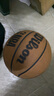Wilson威爾勝NBA絕塵系列ENCORE PLUS防塵皮革室外神器成人比賽7號(hào)籃球 曬單實(shí)拍圖