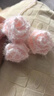 松冊漸變絨毛玫瑰花束毯子毛線(xiàn)diy手工編織毯針花束毯披肩送七夕禮物 材料包-漸變粉紅玫瑰花毯-約80cm 曬單實(shí)拍圖