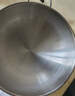 三四鋼炒鍋316L不銹鋼炒菜鍋燃?xì)庠顚?zhuān)用無(wú)涂層不銹鋼鍋圓底32cm 34785 曬單實(shí)拍圖