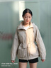 高梵黑金鵝絨服輕殼5.0女款羽絨服收腰顯瘦黑色5分休閑時(shí)尚秋冬短外套 鉑金9號 S （80-100斤 飛天鵝絨52g） 曬單實(shí)拍圖