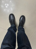 他她Tata軟底商務(wù)休閑皮鞋黑色英倫增高真皮爸爸鞋男VVK01CM4黑色 38 曬單實拍圖
