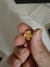 中銀鑫行桃花轉運珠吊墜足金999黃金項鏈掛墜硬金DIY手串送女友禮物 桃花吊墜（克重多退少補） 約0.8g 曬單實(shí)拍圖