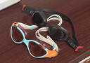 速比濤（Speedo）Cyclone3高清防霧精工鍍膜泳鏡游泳裝備 黑色/銀色 曬單實(shí)拍圖