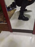 BIUTEE品牌輕奢男鞋馬丁靴男春秋季皮靴時尚潮流高幫工裝靴內(nèi)增高鞋子 黑色 單層 春秋款 40 (250mm) 曬單實拍圖
