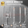 銀槍（Yinqiang）強(qiáng)力掛鉤粘膠貼墻壁透明掛鉤免打孔掛鉤無痕強(qiáng)力承重浴室廚房粘鉤 加大特厚【5個(gè)裝】 曬單實(shí)拍圖