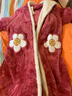 靜韻【超柔軟】迪士尼聯(lián)名睡袍女冬季長(cháng)款加絨保暖家居服睡衣浴袍 曬單實(shí)拍圖