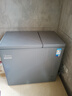 美的（Midea）210升雙溫雙箱家商兩用冰柜大冷凍小冷藏臥式節能低音冷柜小型冰箱BCD-210DKEM(E)鈦鋼灰國家補貼 曬單實(shí)拍圖