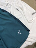 夏季新款費(fèi)德勒網(wǎng)球服套裝男士速干短袖POLO衫透氣訓(xùn)練比賽網(wǎng)球褲 A31白色+05墨綠F套裝 拉鏈口袋 M 曬單實(shí)拍圖